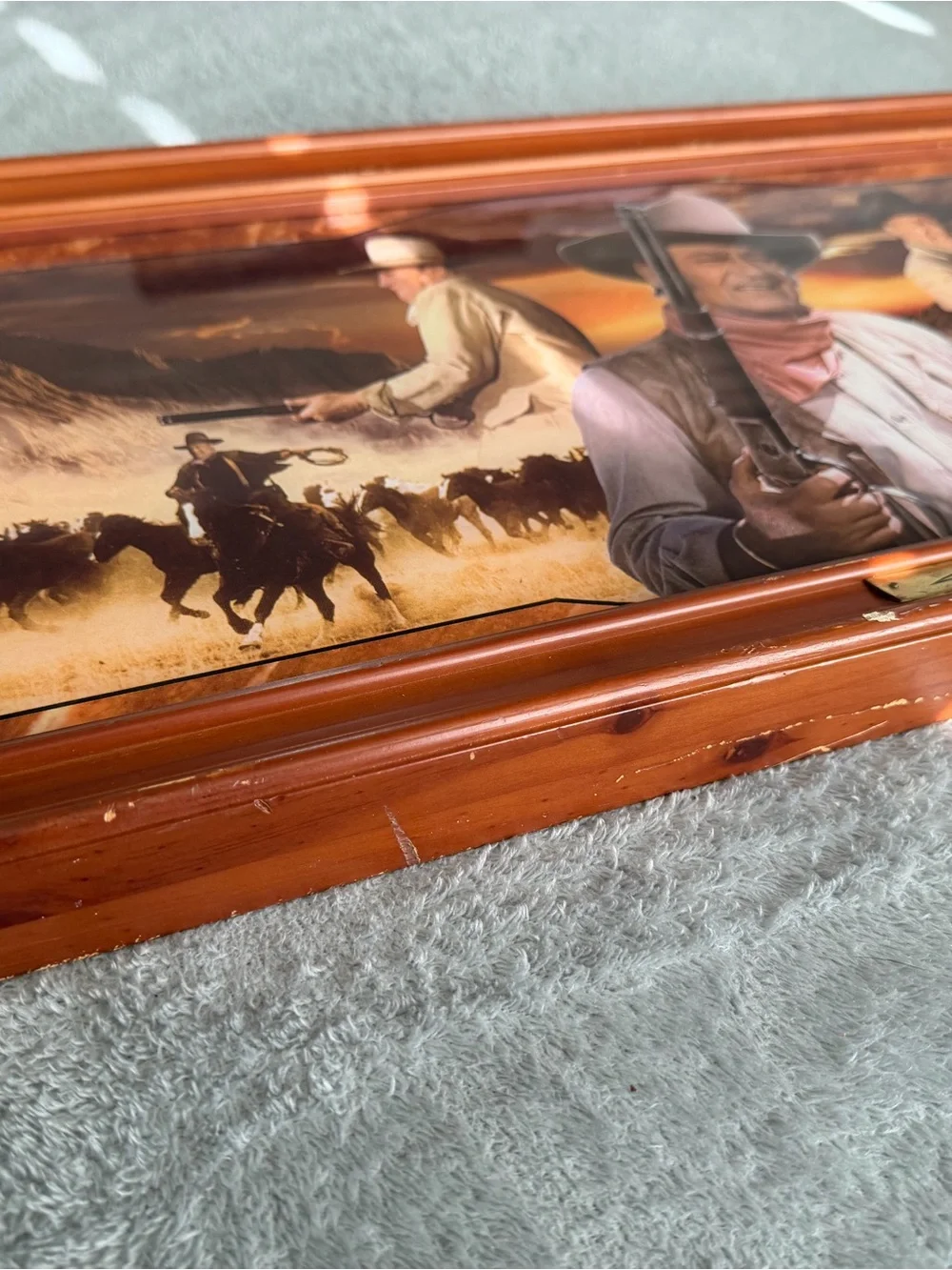 John Wayne Western Cowboy Framed Wall Art